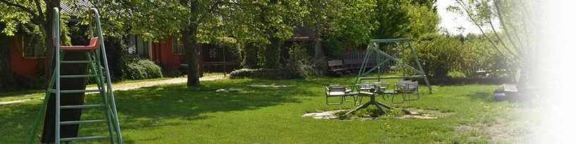 l'area giochi per i più piccoli della Tenuta Sant'Anna a Castagnoe